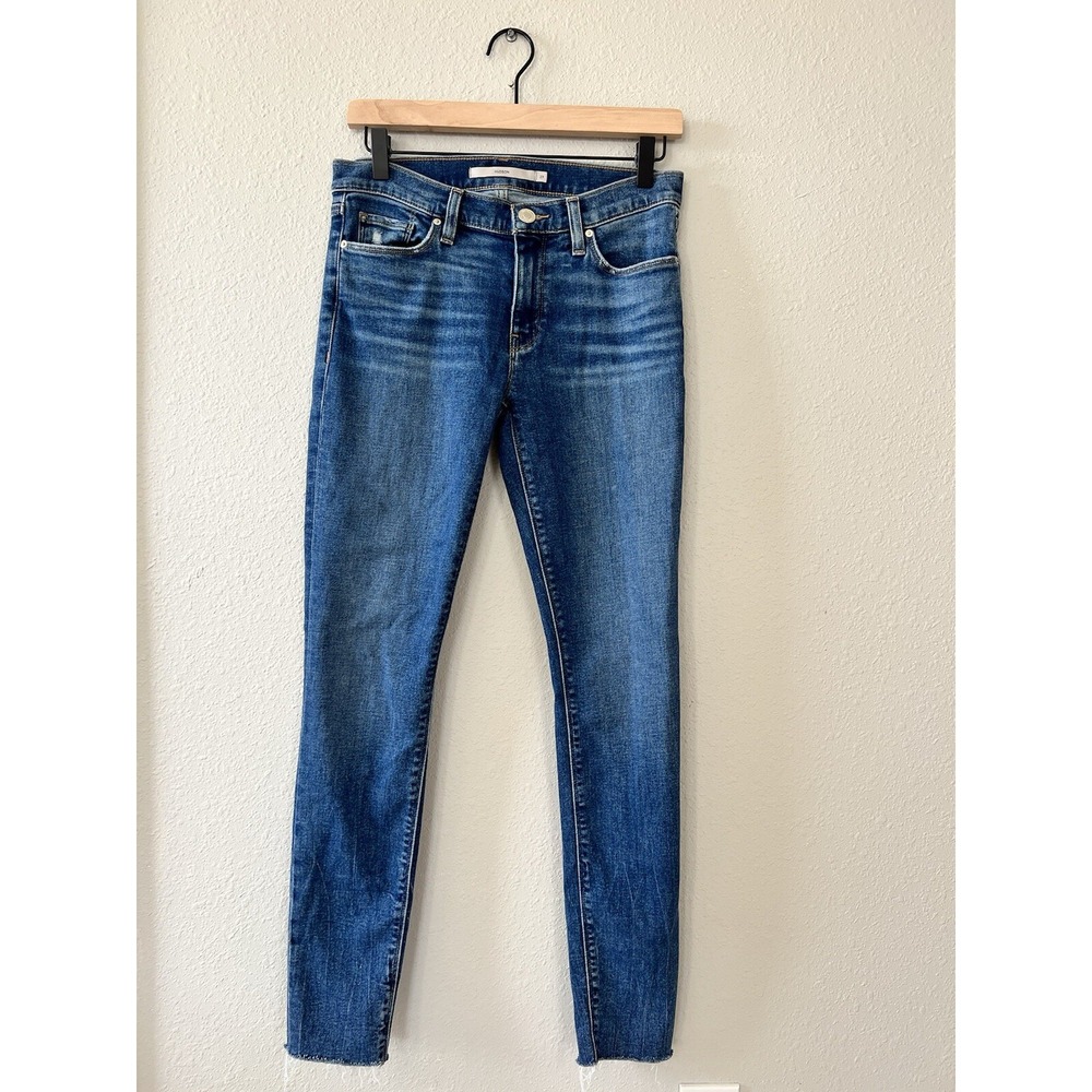 Hudson Krista Ankle Super Skinny Raw Hem Medium Wash Jeans US Women's 27